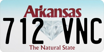 AR license plate 712VNC