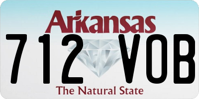 AR license plate 712VOB