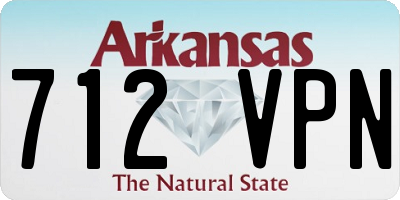 AR license plate 712VPN