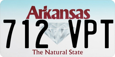 AR license plate 712VPT