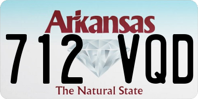 AR license plate 712VQD