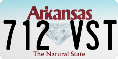 AR license plate 712VST