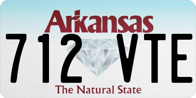 AR license plate 712VTE