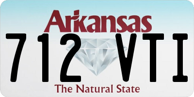 AR license plate 712VTI