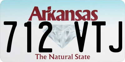 AR license plate 712VTJ