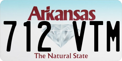 AR license plate 712VTM