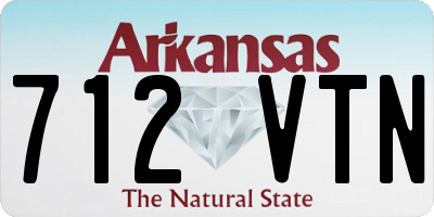 AR license plate 712VTN