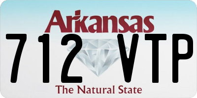 AR license plate 712VTP