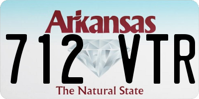 AR license plate 712VTR