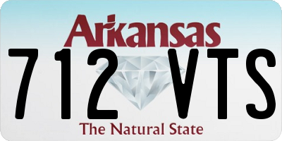 AR license plate 712VTS