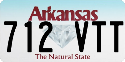 AR license plate 712VTT