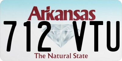 AR license plate 712VTU
