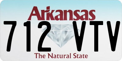 AR license plate 712VTV
