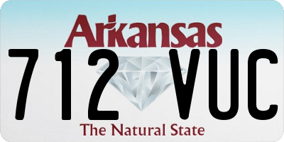 AR license plate 712VUC