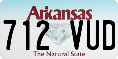 AR license plate 712VUD