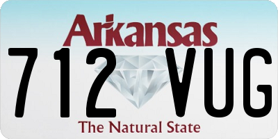 AR license plate 712VUG