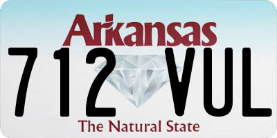 AR license plate 712VUL