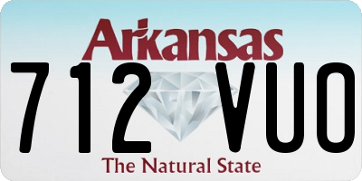 AR license plate 712VUO