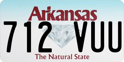 AR license plate 712VUU