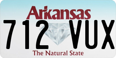 AR license plate 712VUX