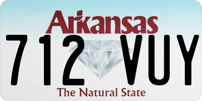 AR license plate 712VUY