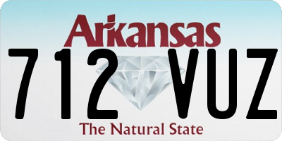 AR license plate 712VUZ