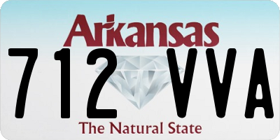 AR license plate 712VVA