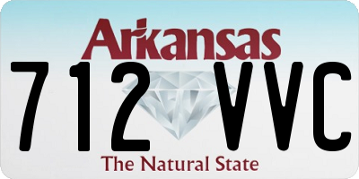 AR license plate 712VVC