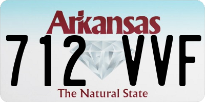 AR license plate 712VVF