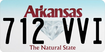 AR license plate 712VVI