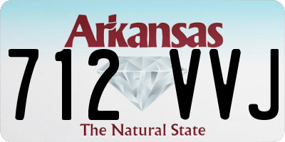 AR license plate 712VVJ