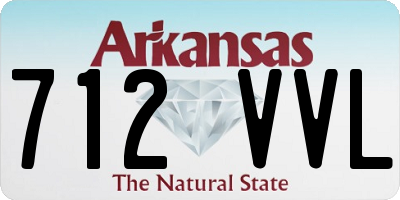 AR license plate 712VVL