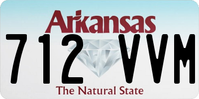 AR license plate 712VVM