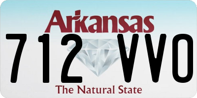 AR license plate 712VVO