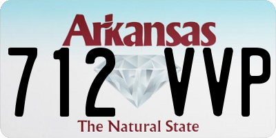AR license plate 712VVP