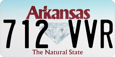 AR license plate 712VVR