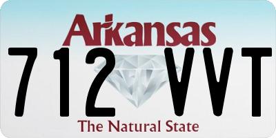 AR license plate 712VVT