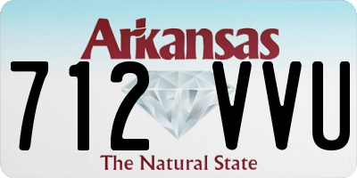 AR license plate 712VVU