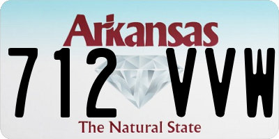 AR license plate 712VVW