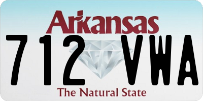 AR license plate 712VWA