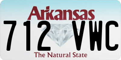 AR license plate 712VWC