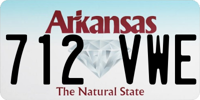 AR license plate 712VWE