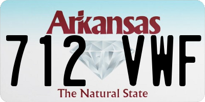 AR license plate 712VWF
