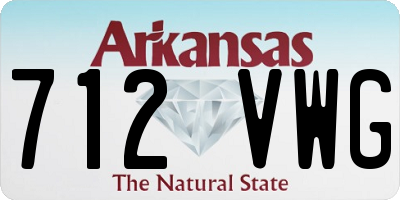 AR license plate 712VWG