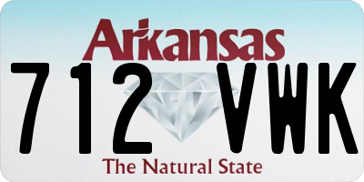 AR license plate 712VWK