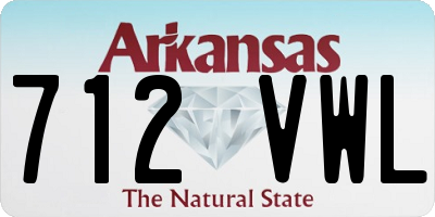 AR license plate 712VWL