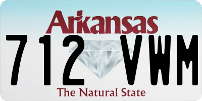 AR license plate 712VWM