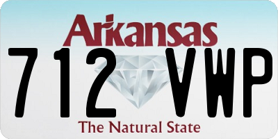 AR license plate 712VWP