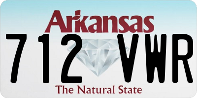 AR license plate 712VWR