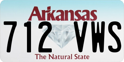 AR license plate 712VWS